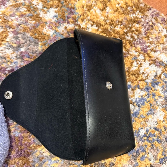 Jean Paul Gaultier unisex Black Leather Case